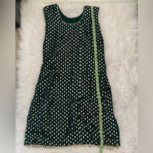 Green Sequin Sleeveless Sharara
